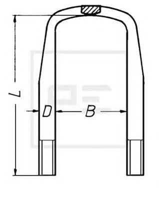 PE AUTOMOTIVE 01509300a -  Стремянка рессоры